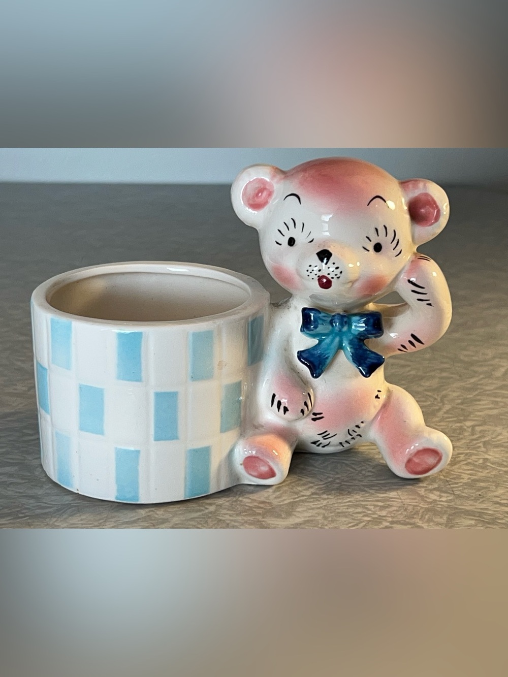 Vintage Shafford Teddy Bear Planter